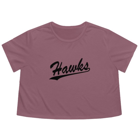 Discover Hawks Flowy Cropped Tees, Hawks Flowy Cropped Tees