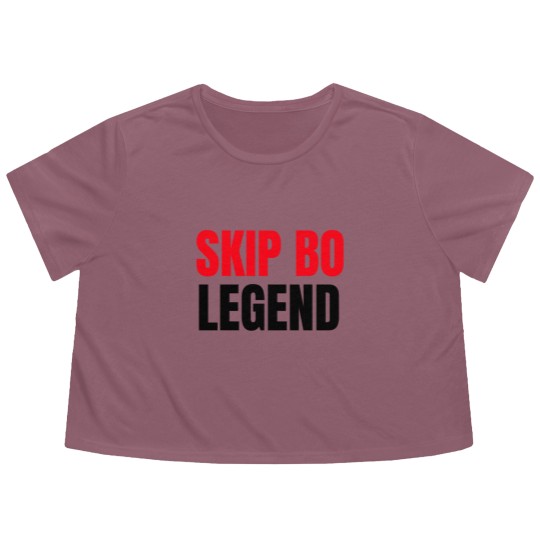 Discover Skip Bo Player Legend   Funny Skip Bo Flowy Cropped Tees for Men Flowy Cropped Tees