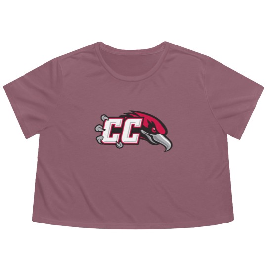 Discover Casper College Athletics Thunderbirds Flowy Cropped Tees