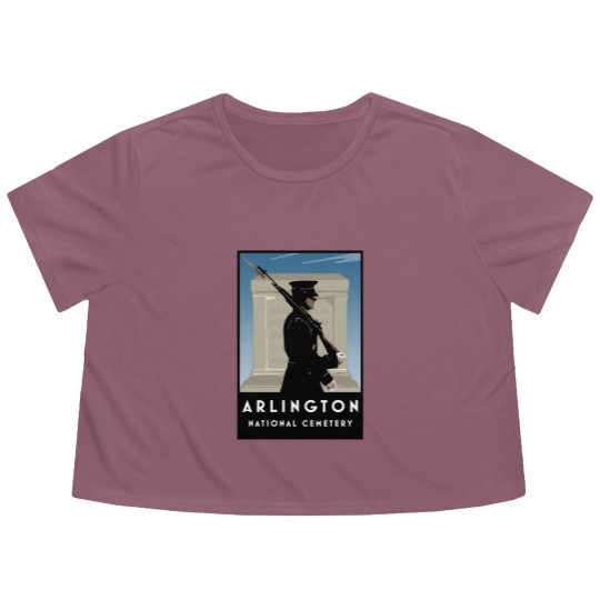 Discover Arlington National Cemetery Flowy Cropped Tees