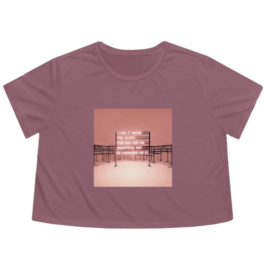 Discover THE 1975 I like it when you sleep for you are so beautiful yet so unaware of it. TSh Flowy Cropped Tees