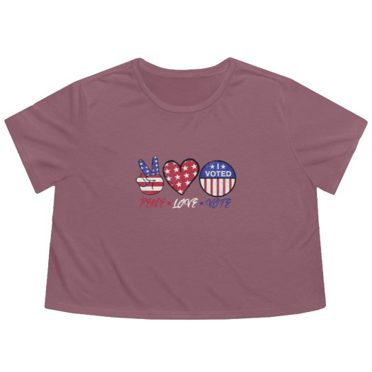 Discover 2024 Election Flowy Cropped Tees,Presidential Election Vote Flowy Cropped Tees