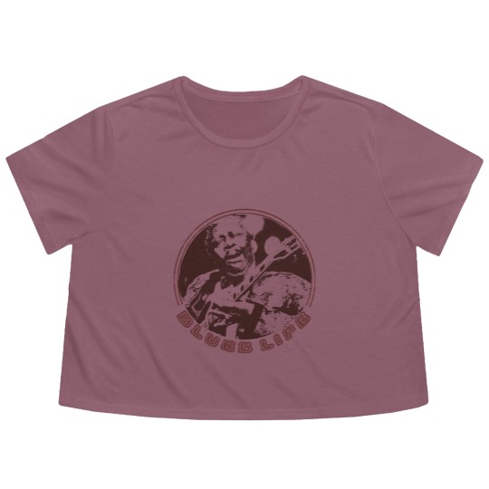 Discover B B King Queen B Flowy Cropped Tees