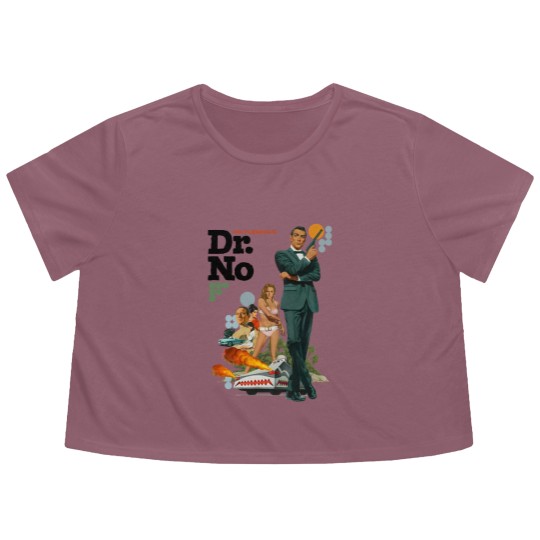 Discover James Bond Dr.No V2 Flowy Cropped Tees Vintage Movie Flowy Cropped Tees