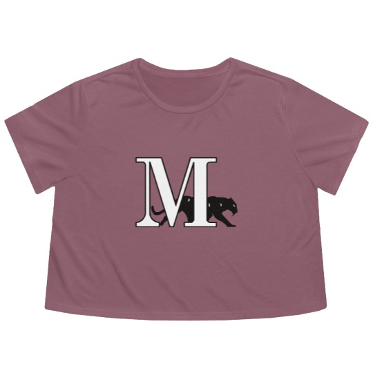 Discover Marian University-sabres Flowy Cropped Tees