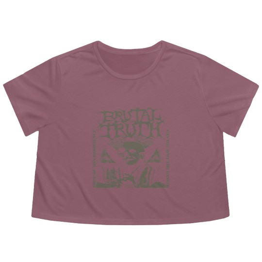 Discover Brutal Truth Flowy Cropped Tees