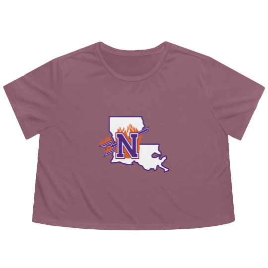 Discover Demons-Northwestern state Flowy Cropped Tees