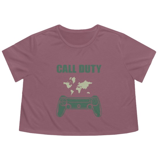 Discover call of duty Flowy Cropped Tees
