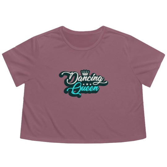 Discover dancin kween Disco Dance Party Girl 70s Gift Flowy Cropped Tees