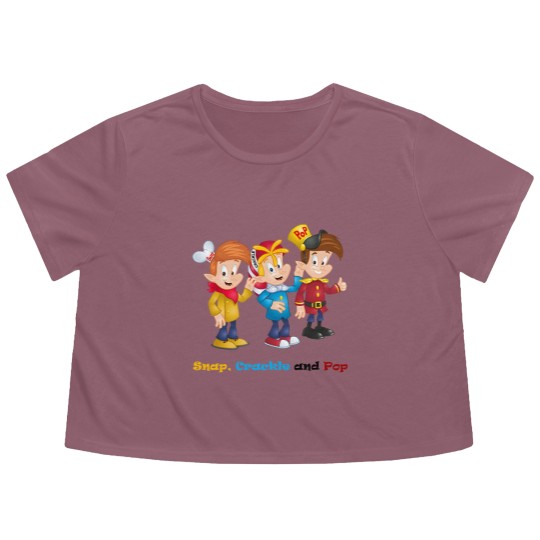 Discover Snap, Crackle and Pop Flowy Cropped Tees