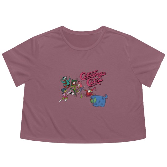 Discover Cattanooga Cats - Saturday Morning Hong Kong Phooey cartoon karate dog Flowy Cropped Tees