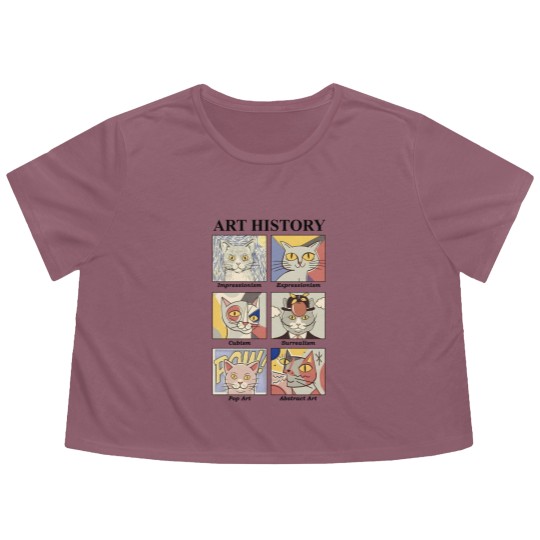 Discover Art History Flowy Cropped Tees , History Of Art Flowy Cropped Tees
