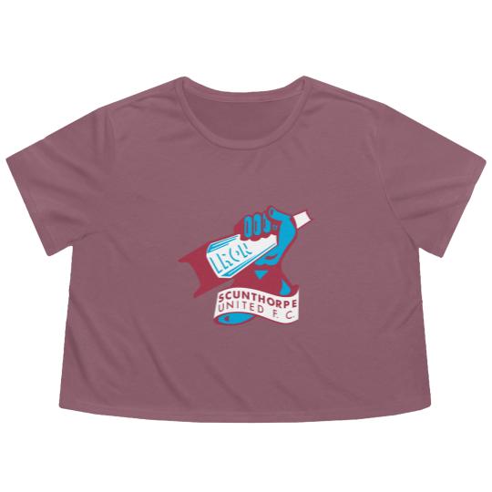 Discover Scunthorpe United Football Club The Iron Flowy Cropped Tees