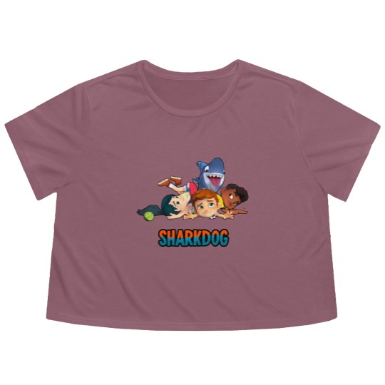 Discover Sharkdog Netflix animationSharkdog Netflix animation Flowy Cropped Tees