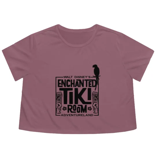 Discover Enchanted tiki room Flowy Cropped Tees / In the tiki tiki tiki room / all the birds