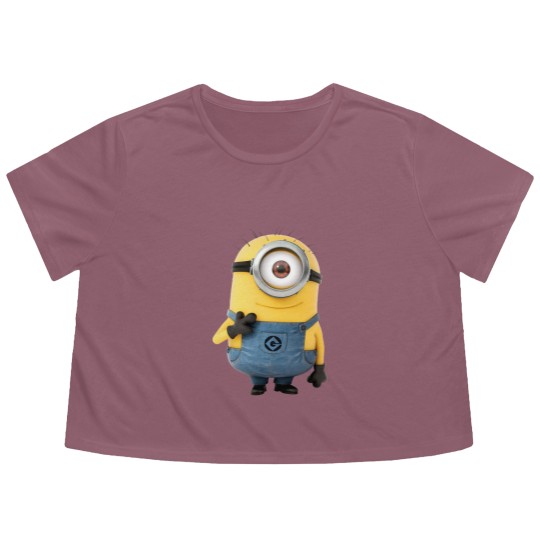 Discover Minion Mayhem: Flowy Cropped Tees unleashed with the most loved minion