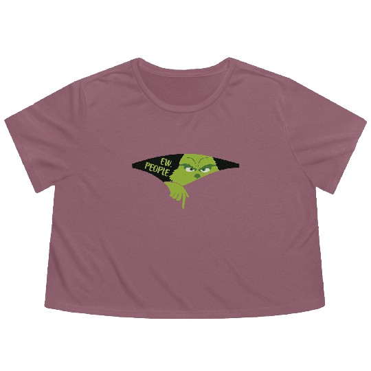 Discover Ew People Flowy Cropped Tees, funny character Smiling Face Flowy Cropped Tees, Christmas Flowy Cropped Tees Gift For Family Xmas, Christmas funny character Flowy Cropped Tees, funny character Flowy Cropped Tees