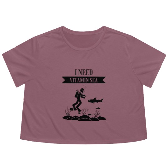Discover Scuba, Scuba Diving Flowy Cropped Tees, Scuba Diver Flowy Cropped Tees