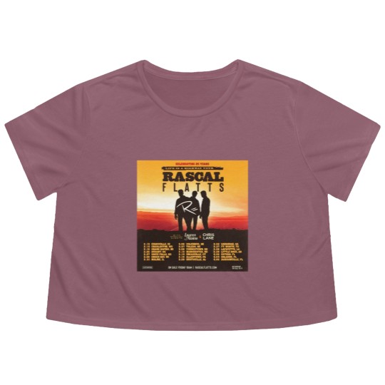Discover Rascal Flatts Anniversary Life is a Highway Flowy Cropped Tees