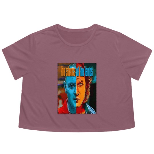 Discover The Silence of the Lambs Flowy Cropped Tees, Silence of the Lambs Movie Poster Flowy Cropped Tees