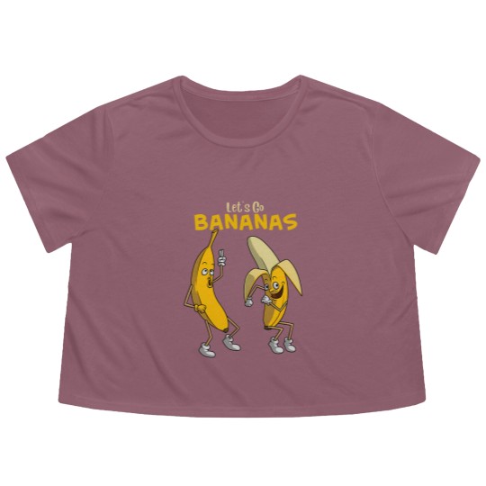Discover Savannah Bananas Baseball Let s Go Bananas Flowy Cropped Tees