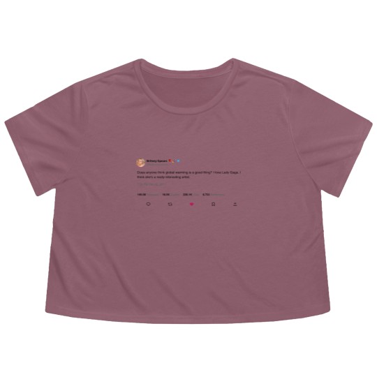 Discover Britney Spears Tweet Flowy Cropped Tees, Paris Hilton Flowy Cropped Tees, Funny Y2K Flowy Cropped Tees
