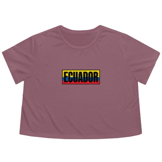 Discover Ecuador Country - Ecuador - Flowy Cropped Tees