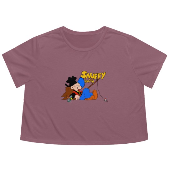 Discover Snuffy Smith Flowy Cropped Tees