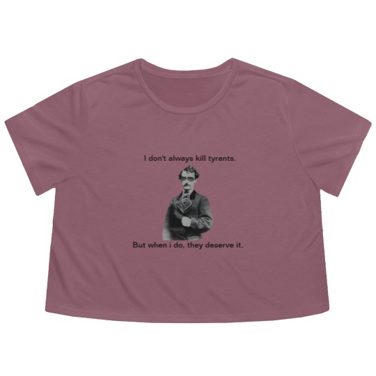 Discover John Wilkes Booth - They deserve it Flowy Cropped Tees