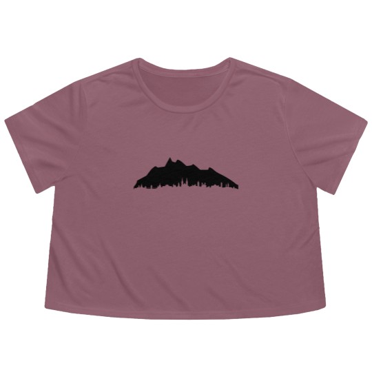 Discover Pilatus Lucerne skyline Flowy Cropped Tees