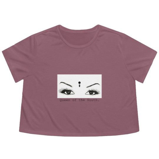 Discover Queen of the South Flowy Cropped Tees