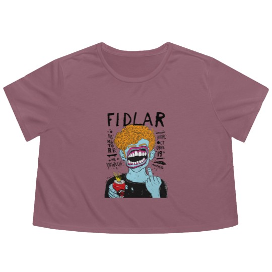 Discover fidlar band rockfidlar grennday deads kennedys nofx Class Flowy Cropped Tees