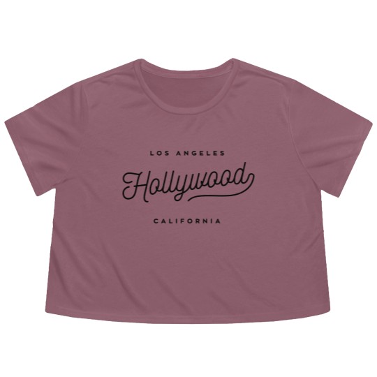 Discover hollywood los angeles Flowy Cropped Tees