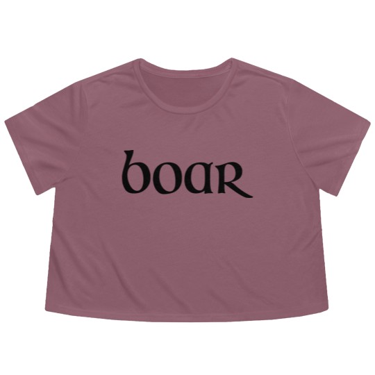 Discover Boar Flowy Cropped Tees