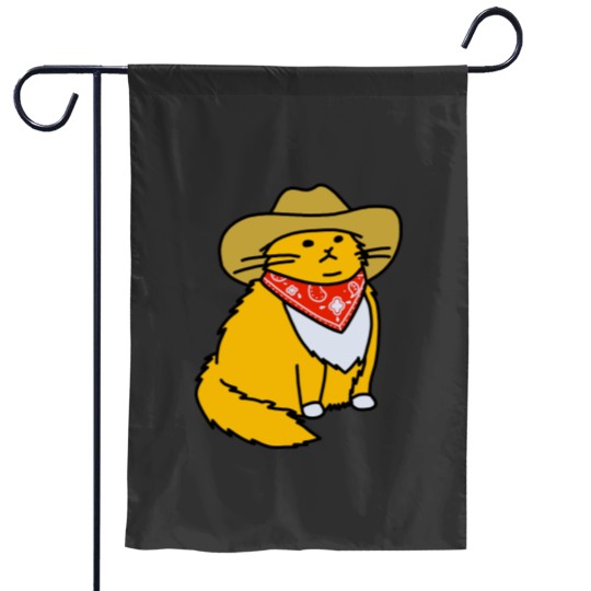 Discover Meowdy Cowboy Cat Active Garden Flags
