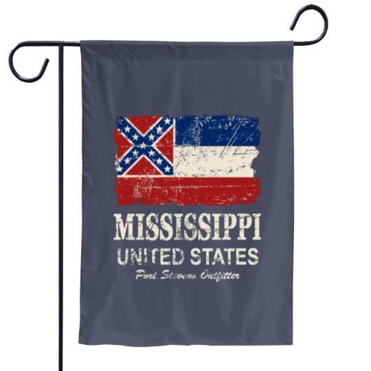 Discover Mississippi Flag - Vintage Look Garden Flags