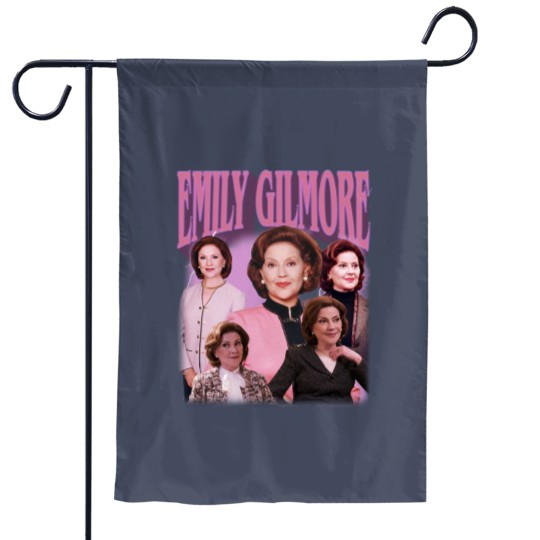 Discover Vintage Bootleg Inspired Garden Flags | Emily Gilmore Kelly Bishop Inspired Vintage Homage Classic Graphic