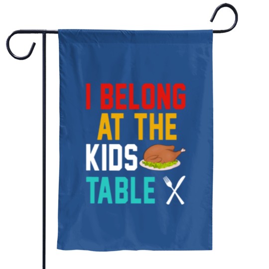 Discover I Belong at the kids table Garden Flags