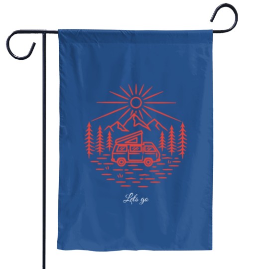 Discover Camper van Garden Flags  ladies men Camping Van Garden Flags Gift