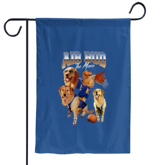 Discover Vintage 90's Bootleg Style Air Bud Garden Flags