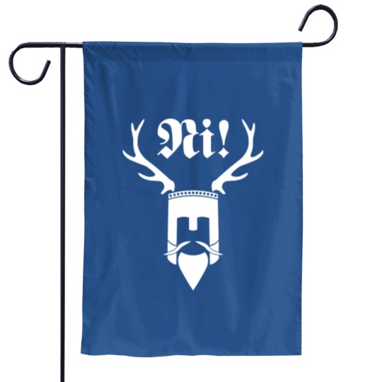 Discover Monty Python  Ni! Logo Garden Flags
