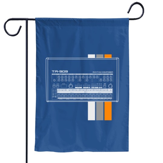 Discover TR 909 Dark Background Garden Flags