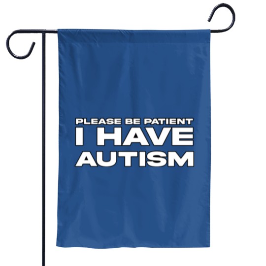 Discover Autism Awareness Garden Flag - Please Be Patient