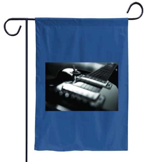 Discover Guitar - Black White Premium Matte Vertical Poster Garden Flags