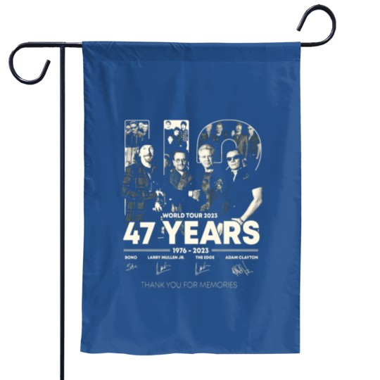 Discover U2 World Tour 2023 Garden Flags, Thank you for memories ,U2 concert fan Garden Flags