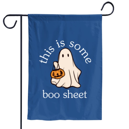 Discover Halloween This Is Some Boo Sheet Floral Round Garden Flags