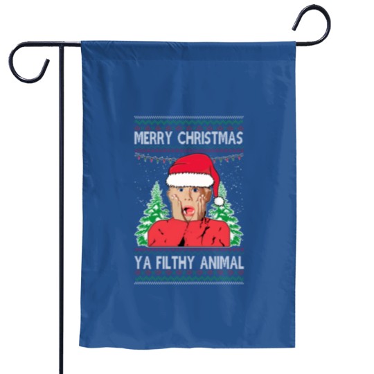 Discover Kevin Filthy Animal Boys Girls Kids Youth Ugly Christmas Sweater Garden Flags