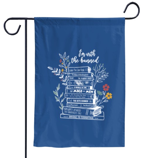 Discover im with the banned books Garden Flags, Im with the banned, Book Gift Garden Flags