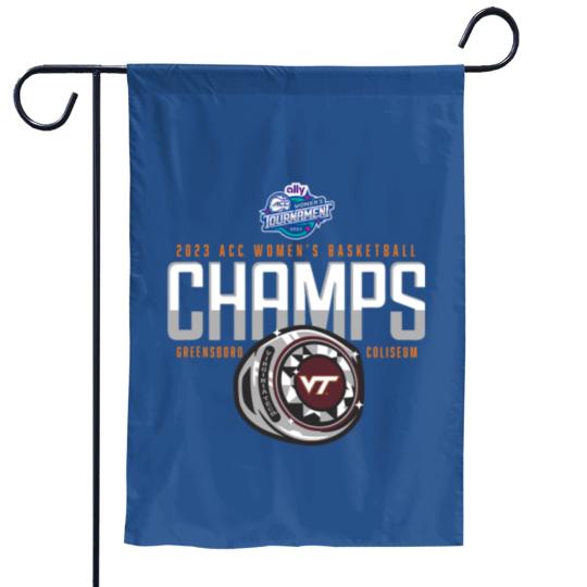Discover Virginia Tech Hokies ACC Champs Womens Basketball Garden Flags