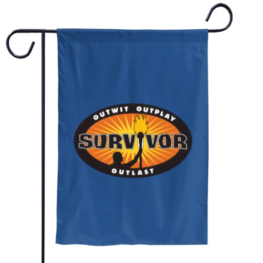 Discover Survivor Gold Burst Gold Garden Flags